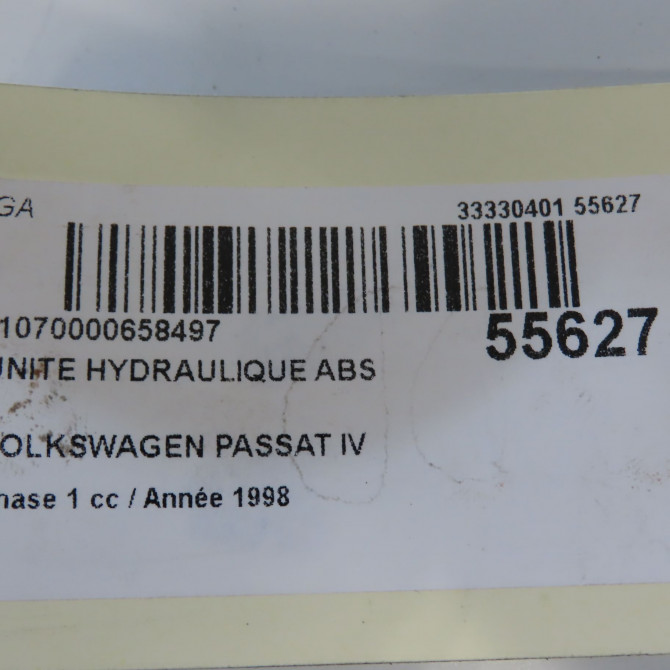 Unité hydraulique ABS occasion VOLKSWAGEN PASSAT IV Phase 1 10-1996->10-2000 1.9 TDI 110ch 8E0614111F 8
