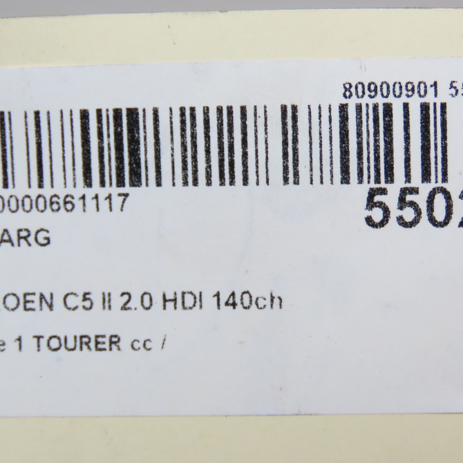Feu arrière gauche occasion CITROEN C5 II Phase 1 04-1995->04-1999 2.0 HDI 140ch 6351FA 6