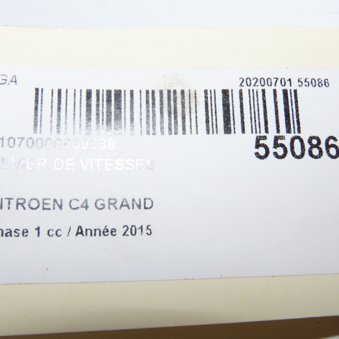 Levier de vitesses occasion CITROEN C4 GRAND PICASSO II Phase 1 04-2013->... 2.0 BlueHDI 150ch 6