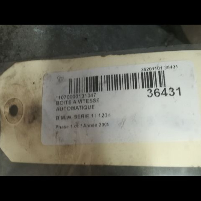Boîte à vitesse automatique occasion B.M.W. SERIE 1 I Phase 1 05-2004->12-2006 120d 24007556047 5