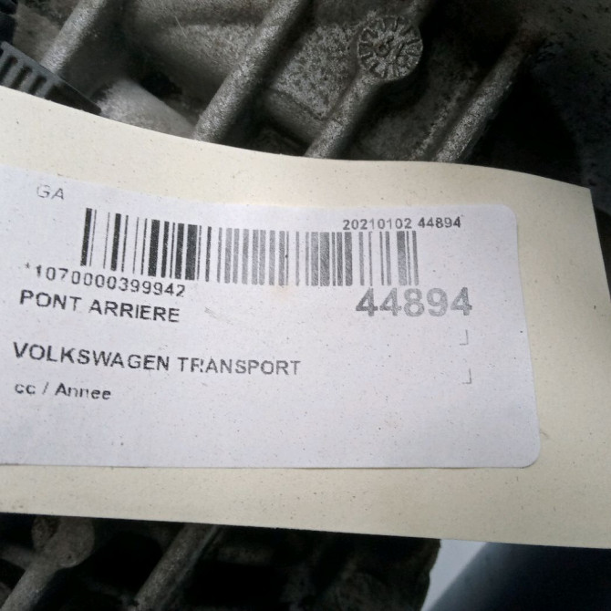 Pont arriere occasion TRANSPORT 9N525010M 6