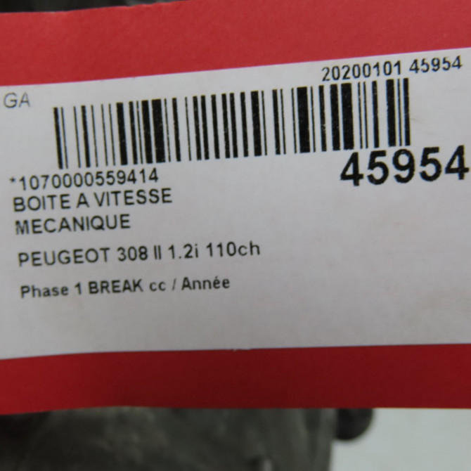 Boîte à vitesse mecanique occasion  1609983480 6