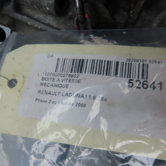 Boîte à vitesse mecanique occasion RENAULT LAGUNA I Phase 2 04-1998->11-2000 1.6 16v 7711134078 6