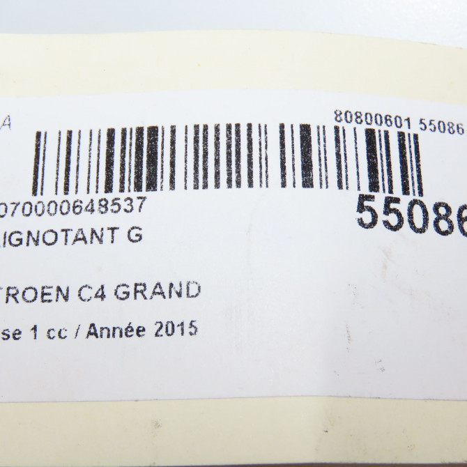 Clignotant gauche occasion CITROEN C4 GRAND PICASSO II Phase 1 04-2013->... 2.0 BlueHDI 150ch 6