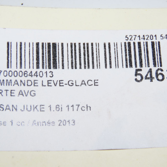 Commande lève-glace porte avant gauche occasion NISSAN JUKE Phase 1 09-2010->... 1.6i 117ch 254011KA0D 5