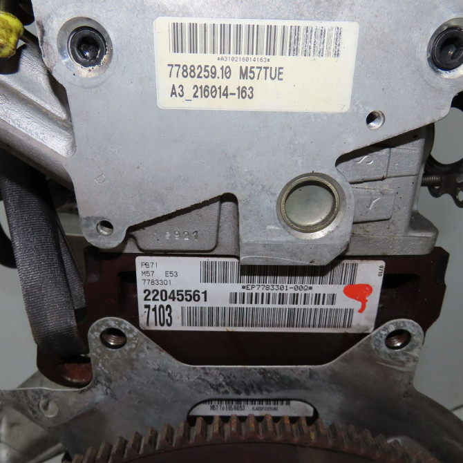 Moteur diesel occasion B.M.W. X5 I Phase 1 04-2000->12-2006 3.0d 218ch 11007790147 5