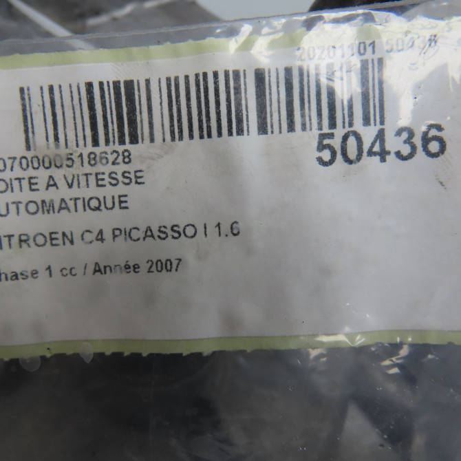 Boîte à vitesse automatique occasion CITROEN C4 PICASSO I Phase 1 01-2007->10-2013 1.6 HDi 16v 110ch 2231T1 7