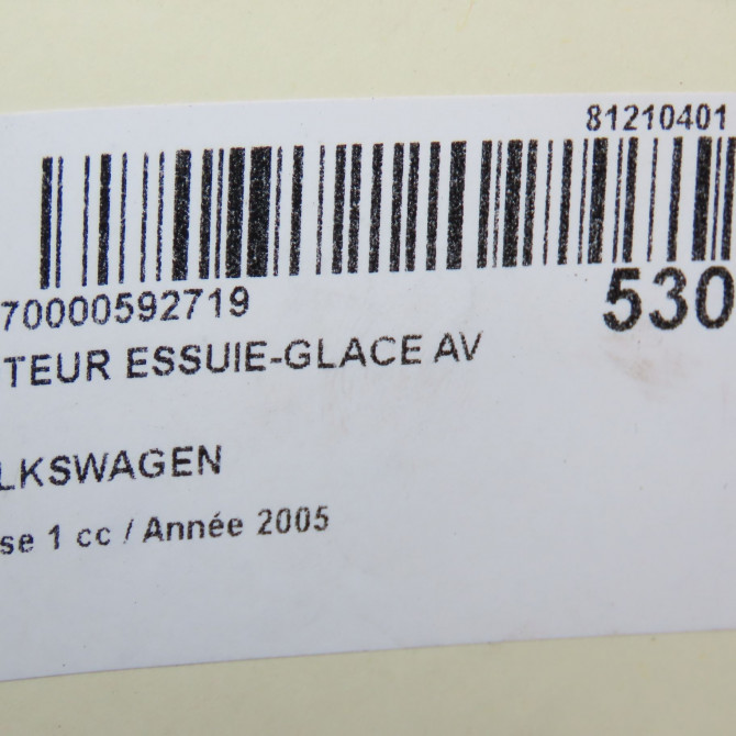 Moteur essuie-glace avant occasion  7E1955113G 8