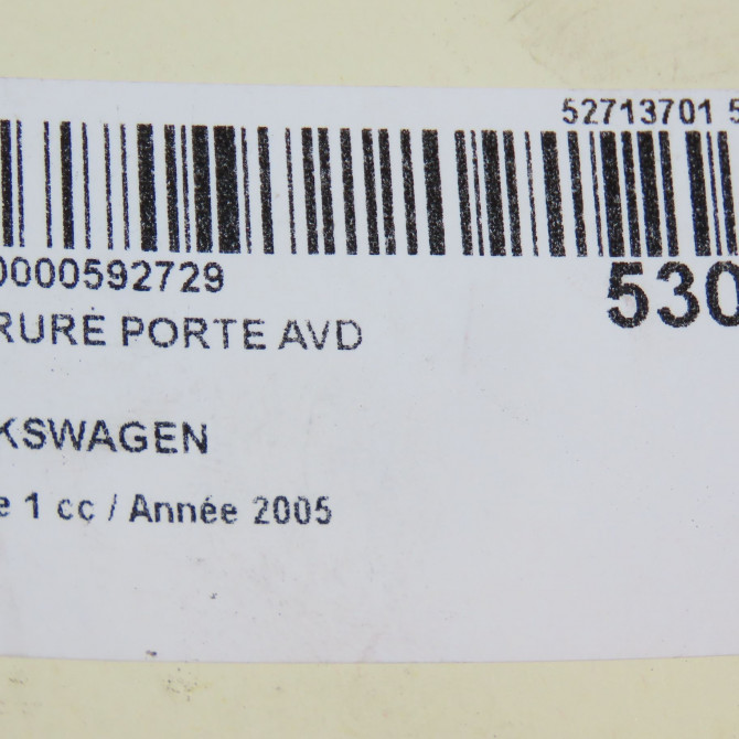 Serrure porte avd occasion  7E1837016A 8