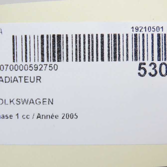 Radiateur occasion  7H0121253K 5