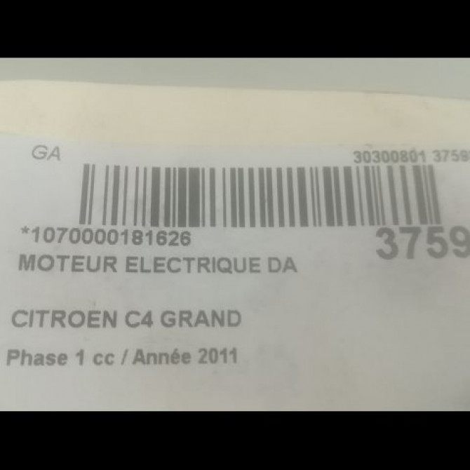 Moteur electrique de direction assistée occasion CITROEN C4 GRAND PICASSO I Phase 1 10-2006->09-2013 1.6 HDI 110ch 1606429380 3