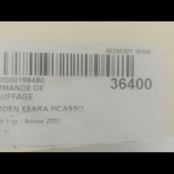 Commande de chauffage occasion CITROEN XSARA PICASSO Phase 1 12-1999->02-2004 1.6i 6451FH 3