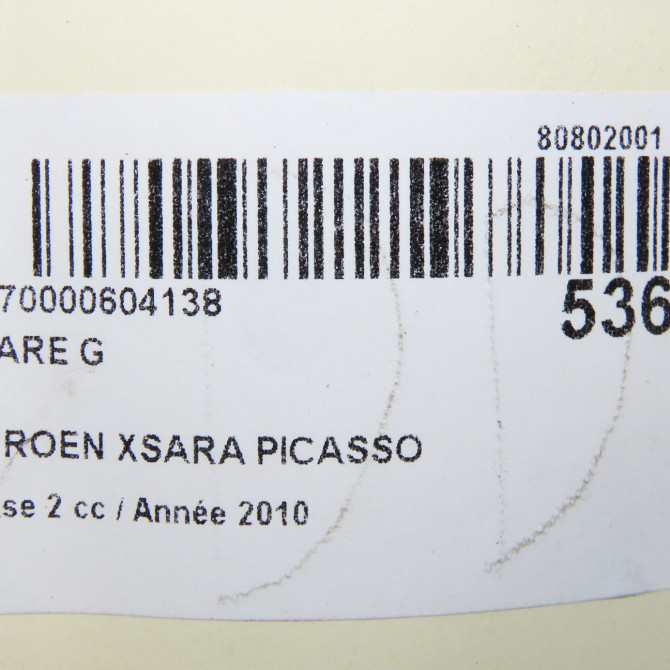 Phare gauche occasion CITROEN XSARA PICASSO Phase 2 02-2004->12-2010 1.6 HDI 92 ch 620837 7