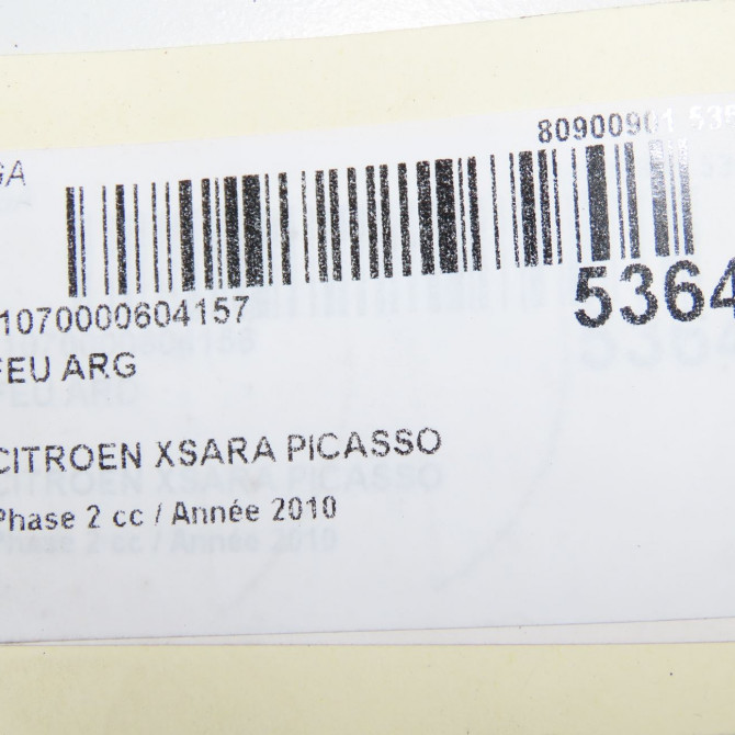 Feu arrière gauche occasion CITROEN XSARA PICASSO Phase 2 02-2004->12-2010 1.6 HDI 92 ch 6350T2 6