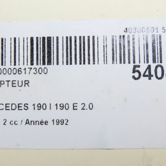 Compteur occasion MERCEDES 190 I Phase 2 09-1988->06-1993 190 E 2.0 7