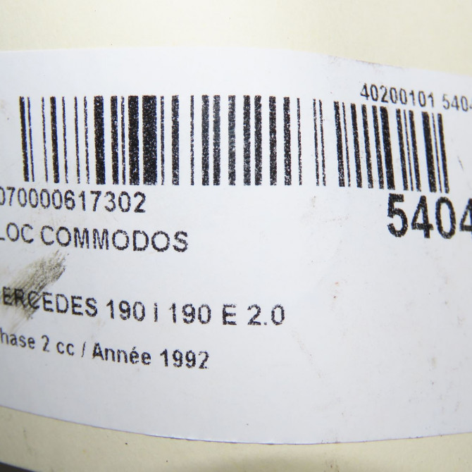 Bloc commodos occasion MERCEDES 190 I Phase 2 09-1988->06-1993 190 E 2.0 7