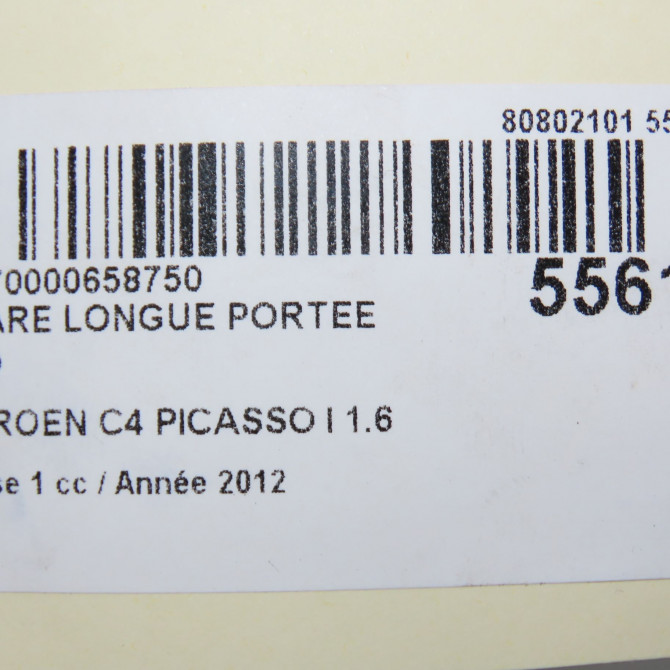 Phare longue portee avant droit occasion CITROEN C4 PICASSO I Phase 1 01-2007->10-2013 1.6 e-HDI 8v 110ch 5