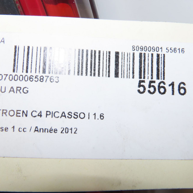 Feu arrière gauche occasion CITROEN C4 PICASSO I Phase 1 01-2007->10-2013 1.6 e-HDI 8v 110ch 6350AC 5