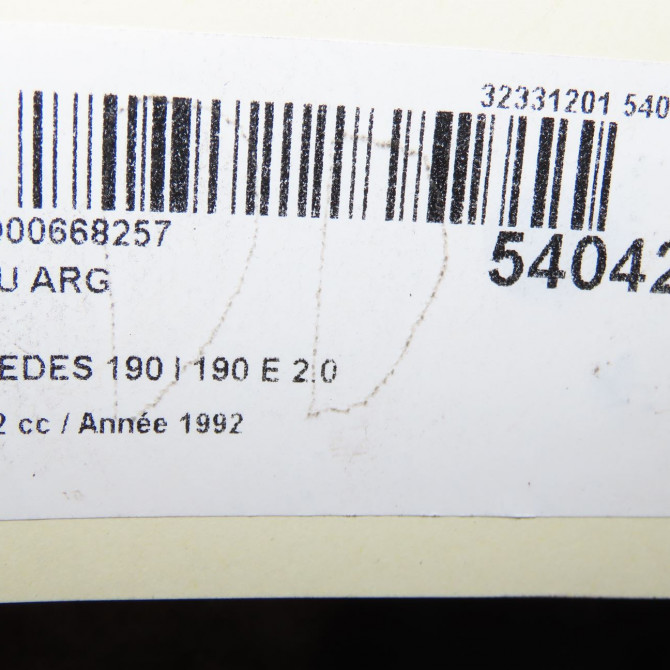 Moyeu arg occasion MERCEDES 190 I Phase 2 09-1988->06-1993 190 E 2.0 4