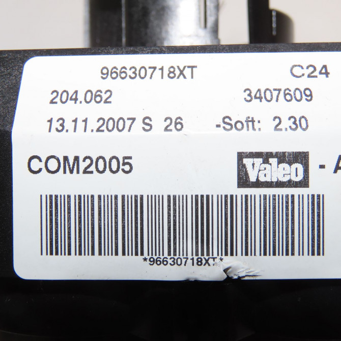 Bloc commodos occasion PEUGEOT 207 Phase 1 04-2006->06-2013 1.6i 120ch 624252 6