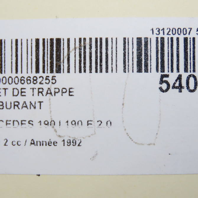 Volet de trappe carburant occasion MERCEDES 190 I Phase 2 09-1988->06-1993 190 E 2.0 5