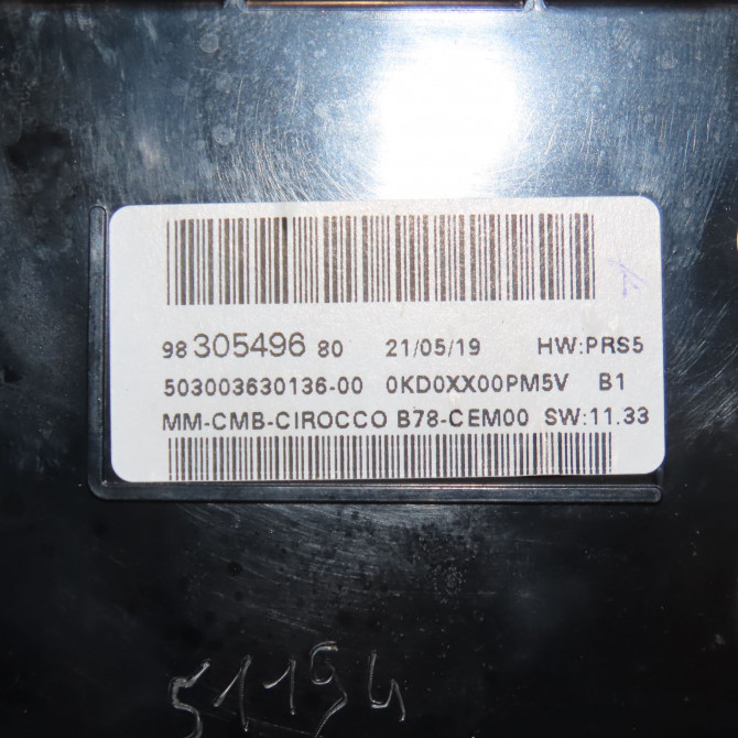 Compteur occasion CITROEN 9835011180 3