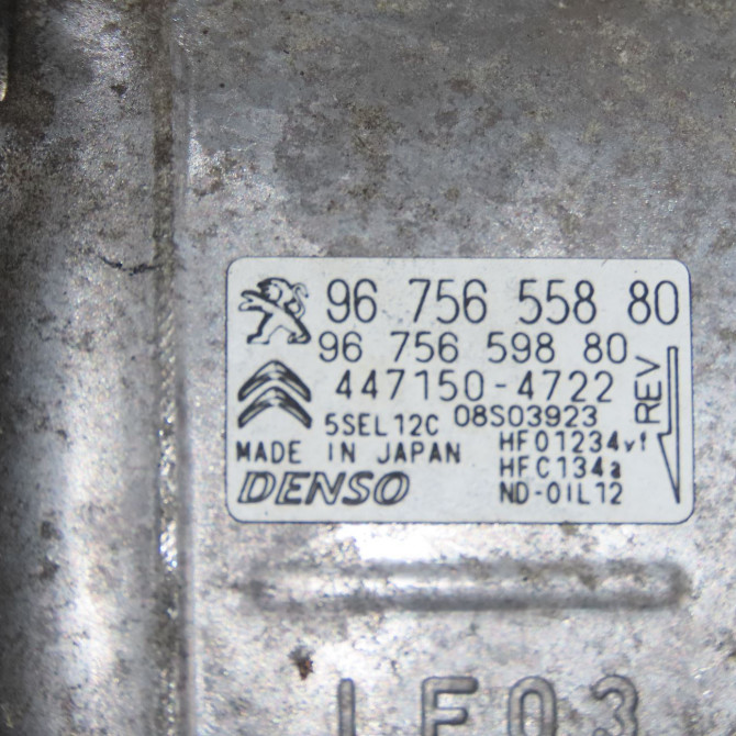 Compresseur air conditionne occasion CITROEN C4 GRAND PICASSO II Phase 1 04-2013->... 2.0 BlueHDI 150ch 9815198580 6