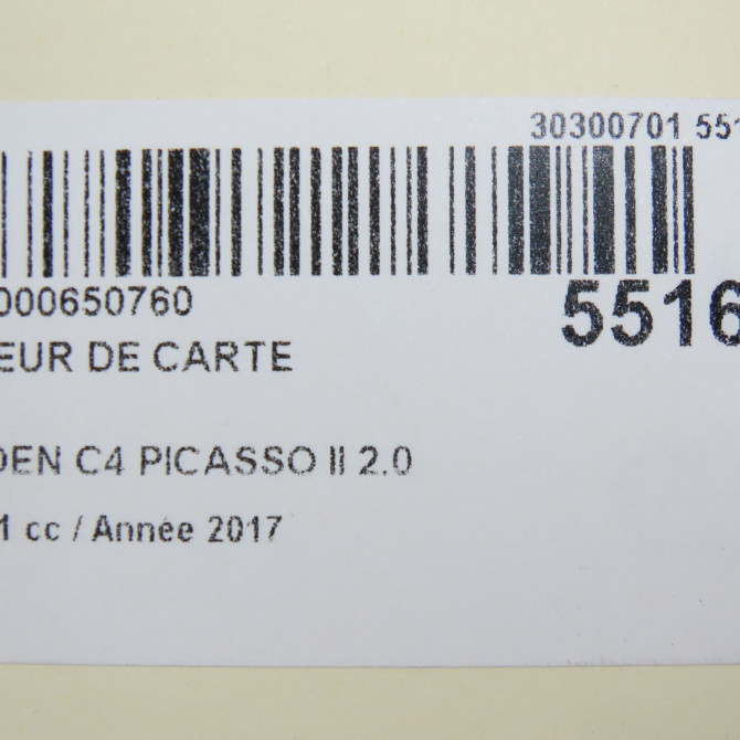 Lecteur de carte occasion CITROEN C4 PICASSO II Phase 1 04-2013->... 2.0 BlueHDi 150ch 9814247280 5