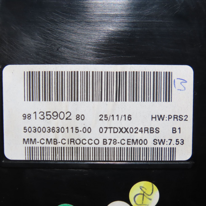 Compteur occasion CITROEN C4 PICASSO II Phase 1 04-2013->... 2.0 BlueHDi 150ch 9835011180 4