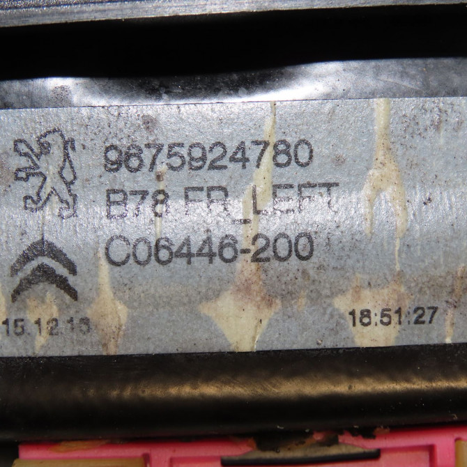 Mecanisme+moteur leve-glace avg occasion CITROEN C4 PICASSO II Phase 1 04-2013->... 2.0 BlueHDi 150ch 9826076380 4