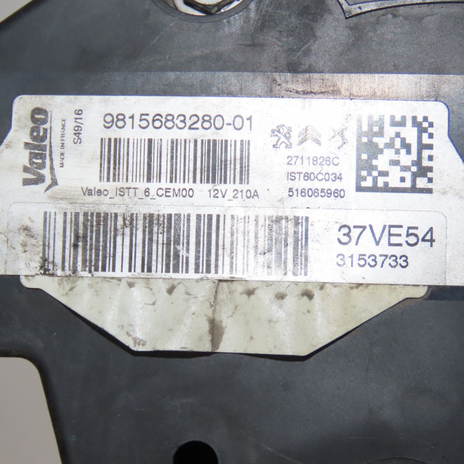 Alternateur occasion CITROEN C4 PICASSO II Phase 1 04-2013->... 2.0 BlueHDi 150ch 9826550280 7