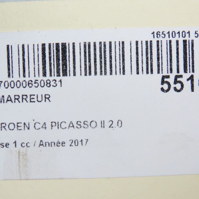 Démarreur occasion CITROEN C4 PICASSO II Phase 1 04-2013->... 2.0 BlueHDi 150ch 5802AW 8