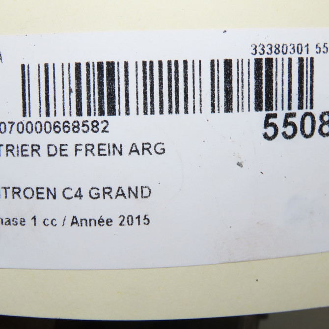 Etrier de frein arrière gauche occasion CITROEN C4 GRAND PICASSO II Phase 1 04-2013->... 2.0 BlueHDI 150ch 1608999580 7