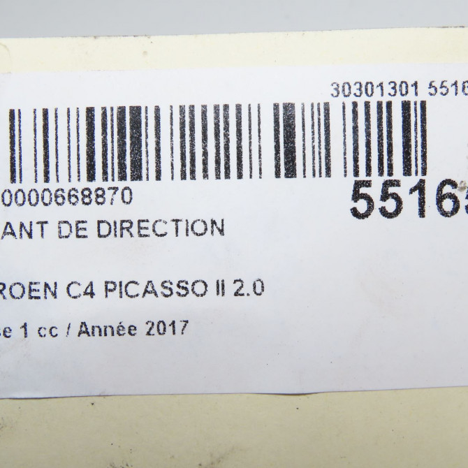 Volant de direction occasion CITROEN C4 PICASSO II Phase 1 04-2013->... 2.0 BlueHDi 150ch 98170715ZD 5