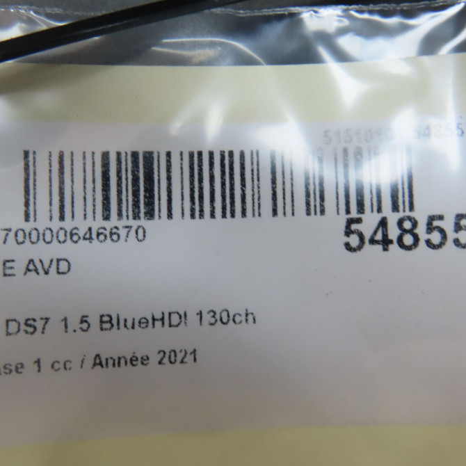 Aile avant droite occasion DS 146 Phase 1 04-1995->04-1999 1.5 BlueHDI 130ch 9819325180 4