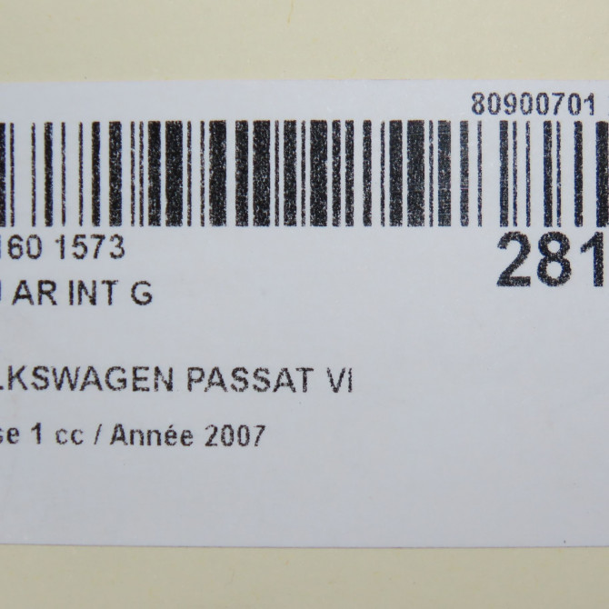Feu arrière interieur gauche occasion VOLKSWAGEN PASSAT VI Phase 1 10-2010->... 2.0 TDI 140ch 3C9945093 6