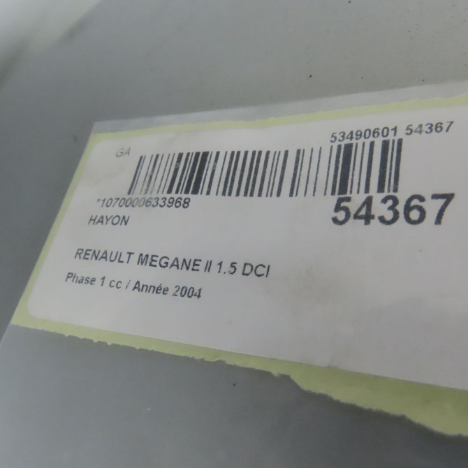 Hayon occasion RENAULT MEGANE II Phase 1 09-2003->12-2005 1.5 DCI 100ch 7751473705 5