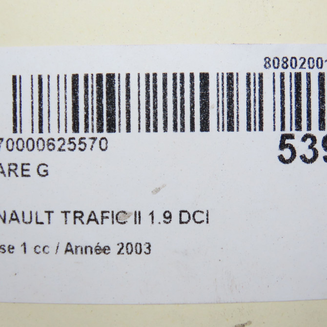 Phare gauche occasion RENAULT TRAFIC II Phase 1 10-2001->08-2006 1.9 DCI 8v 80ch 7700311371 6