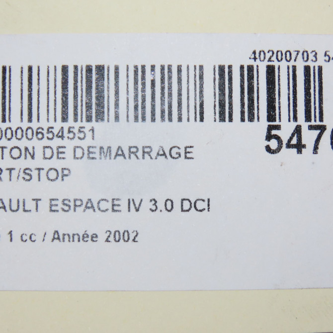 occasion RENAULT ESPACE IV Phase 1 09-2002->03-2006 3.0 DCI 5