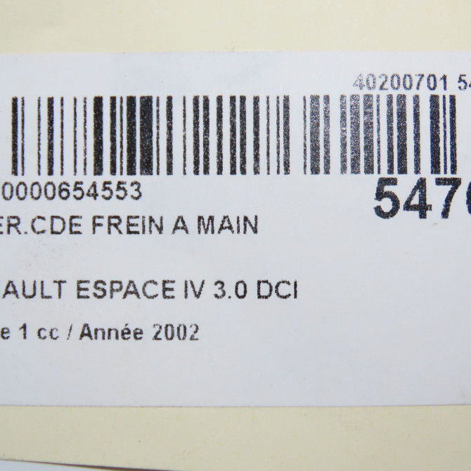 Interrupteur commande de frein a main occasion RENAULT ESPACE IV Phase 1 09-2002->03-2006 3.0 DCI 8200550545 5