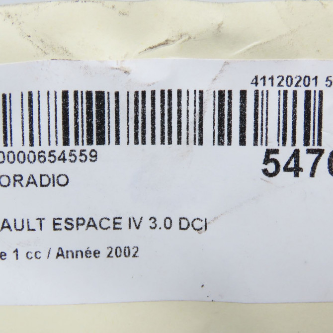 Autoradio occasion RENAULT ESPACE IV Phase 1 09-2002->03-2006 3.0 DCI 8200205833 7