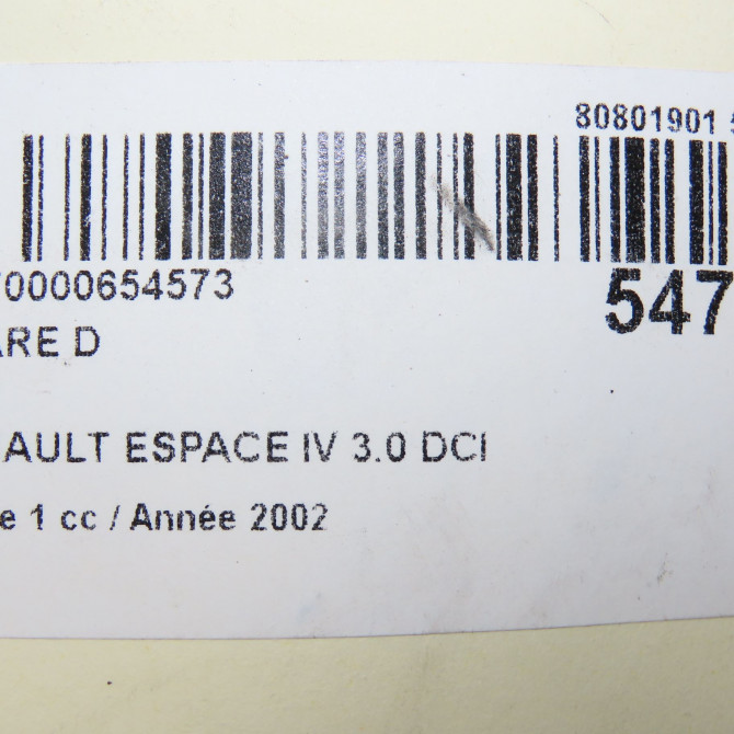 Phare droit occasion RENAULT ESPACE IV Phase 1 09-2002->03-2006 3.0 DCI 7701053976 7