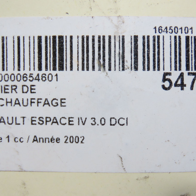 Boitier de préchauffage occasion RENAULT ESPACE IV Phase 1 09-2002->03-2006 3.0 DCI 8200054946 4