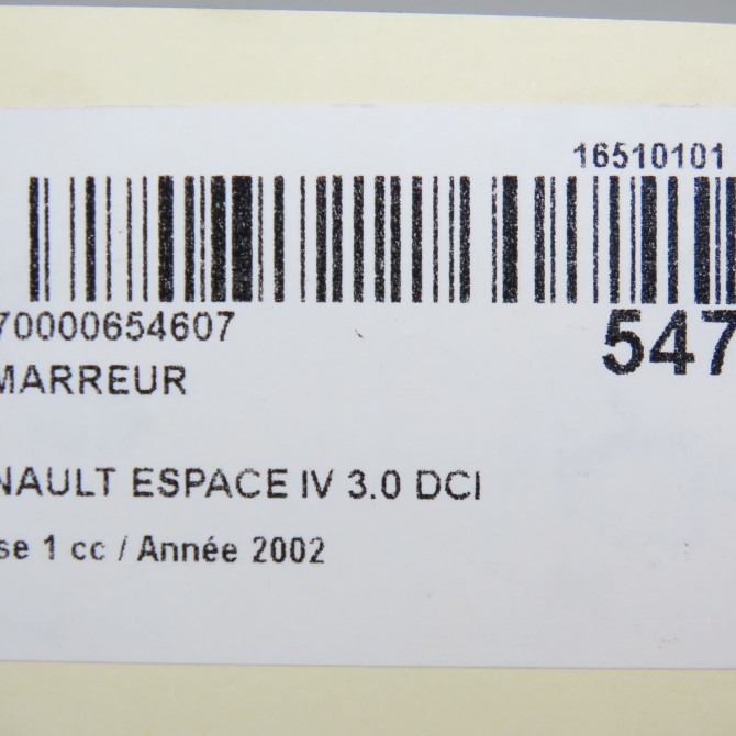 Démarreur occasion RENAULT ESPACE IV Phase 1 09-2002->03-2006 3.0 DCI 7711135033 7