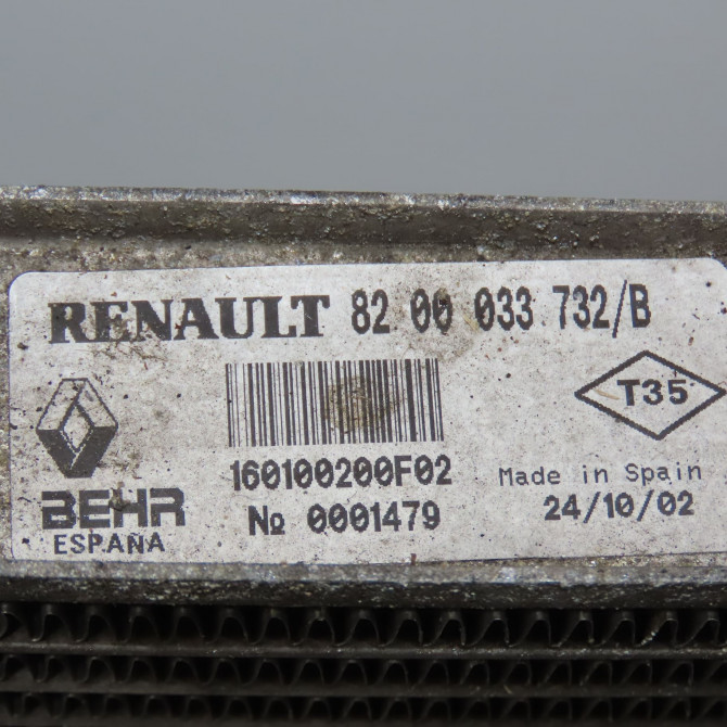 Echangeur air occasion RENAULT ESPACE IV Phase 1 09-2002->03-2006 3.0 DCI 8200033732 3