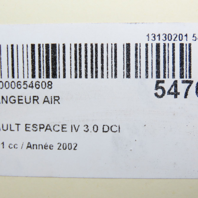 Echangeur air occasion RENAULT ESPACE IV Phase 1 09-2002->03-2006 3.0 DCI 8200033732 5