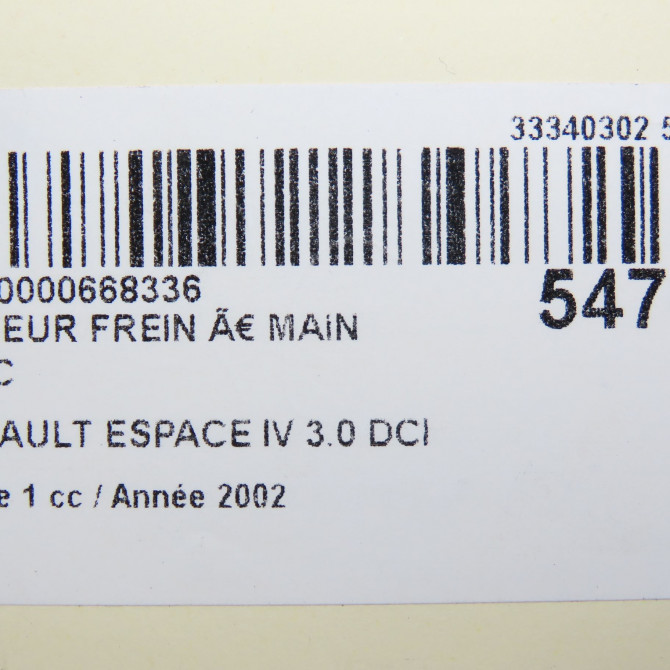occasion RENAULT ESPACE IV Phase 1 09-2002->03-2006 3.0 DCI 6