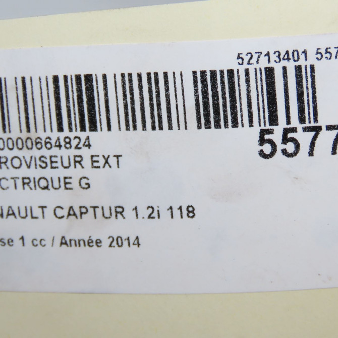 Retroviseur exterieur electrique gauche occasion RENAULT CAPTUR Phase 1 02-2013->... 1.2i 118 16V 963029938R 6