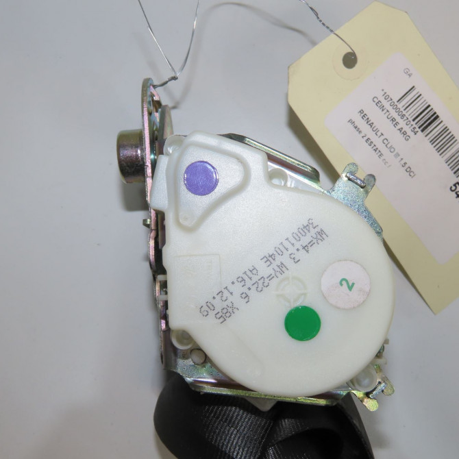 Ceinture arrière gauche occasion RENAULT CLIO III phase 2 ESTATE 03-2009->12-2014 1.5 DCI 85ch 8200683954 4