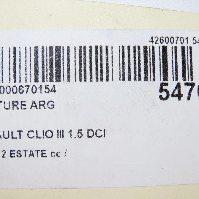 Ceinture arrière gauche occasion RENAULT CLIO III phase 2 ESTATE 03-2009->12-2014 1.5 DCI 85ch 8200683954 6